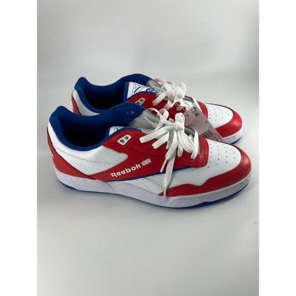 Reebok Unisex BB 4000 II Basketball Shoe White/Red/Vector Blue Size 10 - Picture 4 of 6